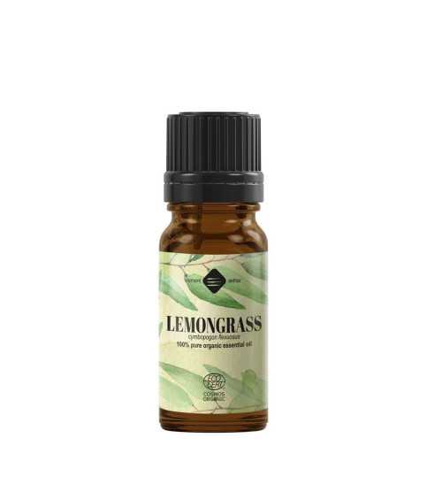 Ulei esential de Lemongrass Bio. Ecocert / Cosmos - 10 ml