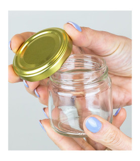 Borcan de sticlă Zoia cu capac. 100 ml