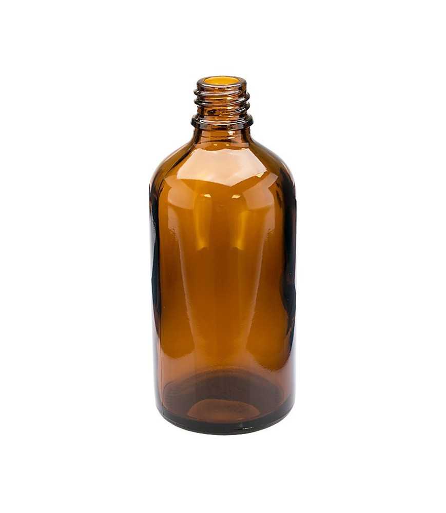 Sticlă brună DIN18. 100 ml fara capac