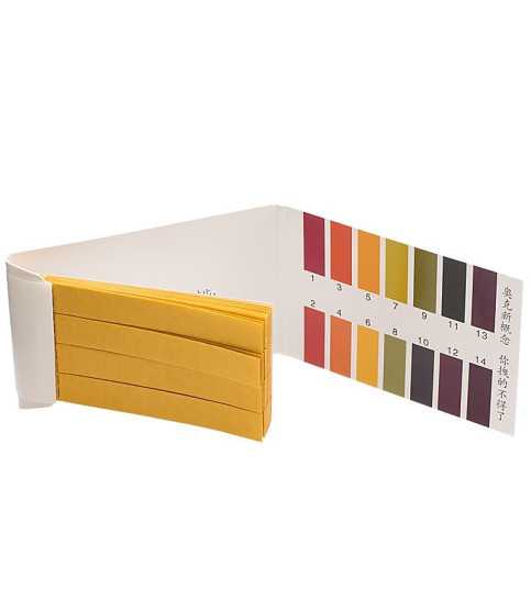 Hartie indicator pH 1-14. set 80 benzi