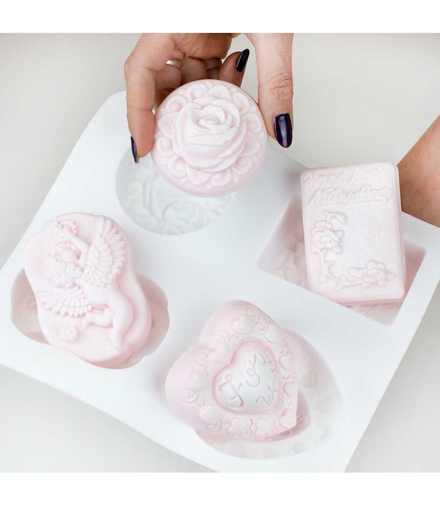 Forma de sapun Romance. 4 cavitati
