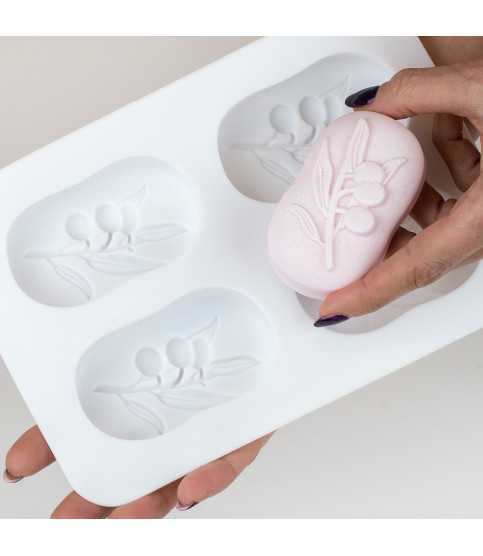 Forma de sapun Olive. 4 cavitati