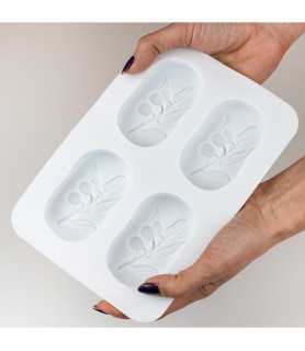 Forma de sapun Olive. 4 cavitati