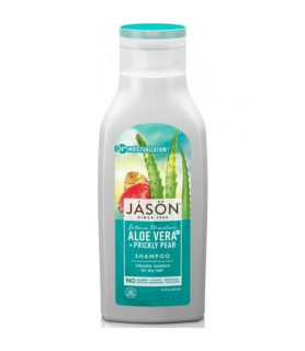 Sampon hidratant cu aloe vera 80% si fruct de cactus, pentru par uscat, Jason, 473 ml