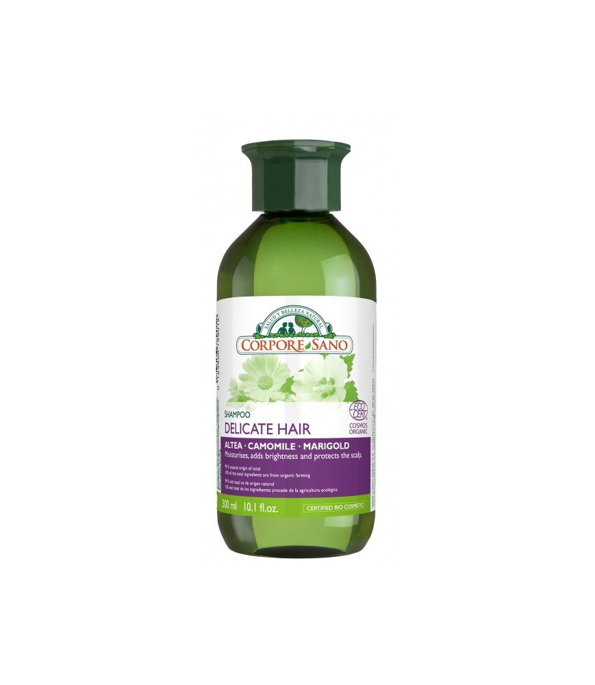 Sampon pentru par fragil si scalp sensibil, cu nalba, musetel si craita, Corpore Sano, 300 ml