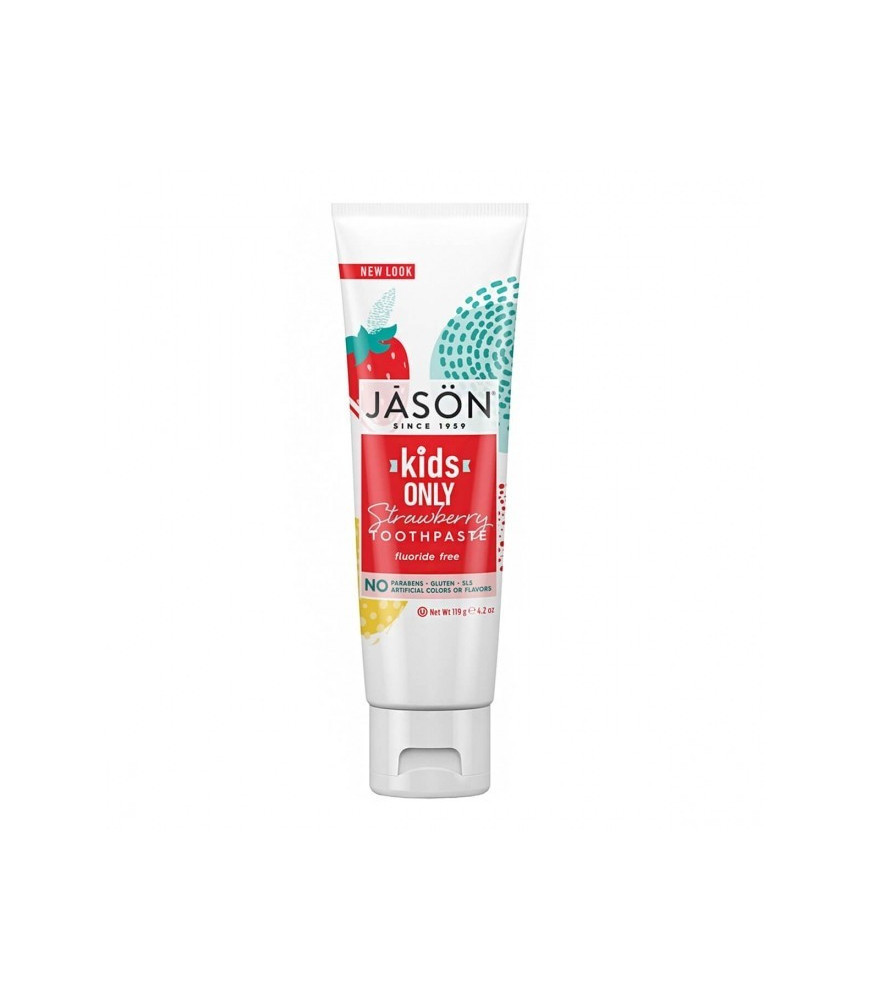 Pasta naturala de dinti cu capsuni pt copii Jason, 119g