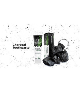 Pasta neagra de dinti cu carbune activ si ceai verde Matcha, pt. albirea dintilor, Nordics, 75 g