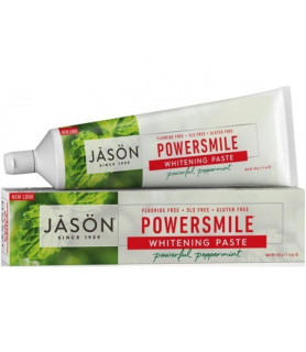 Pasta de dinti Power Smile, fara fluor, pt. albirea dintilor, 170 g. Jason