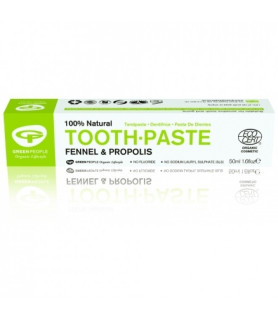 Pasta de dinti cu fenicul organic si propolis, homeopata, Green People