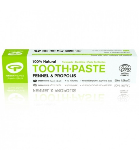 Pasta de dinti cu fenicul organic si propolis, homeopata, Green People
