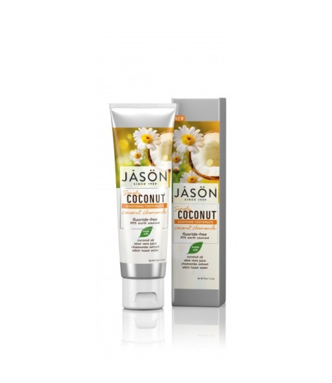 Pasta de dinti cu crema de cocos pentru albirea dintilor , 119 gr , Jason