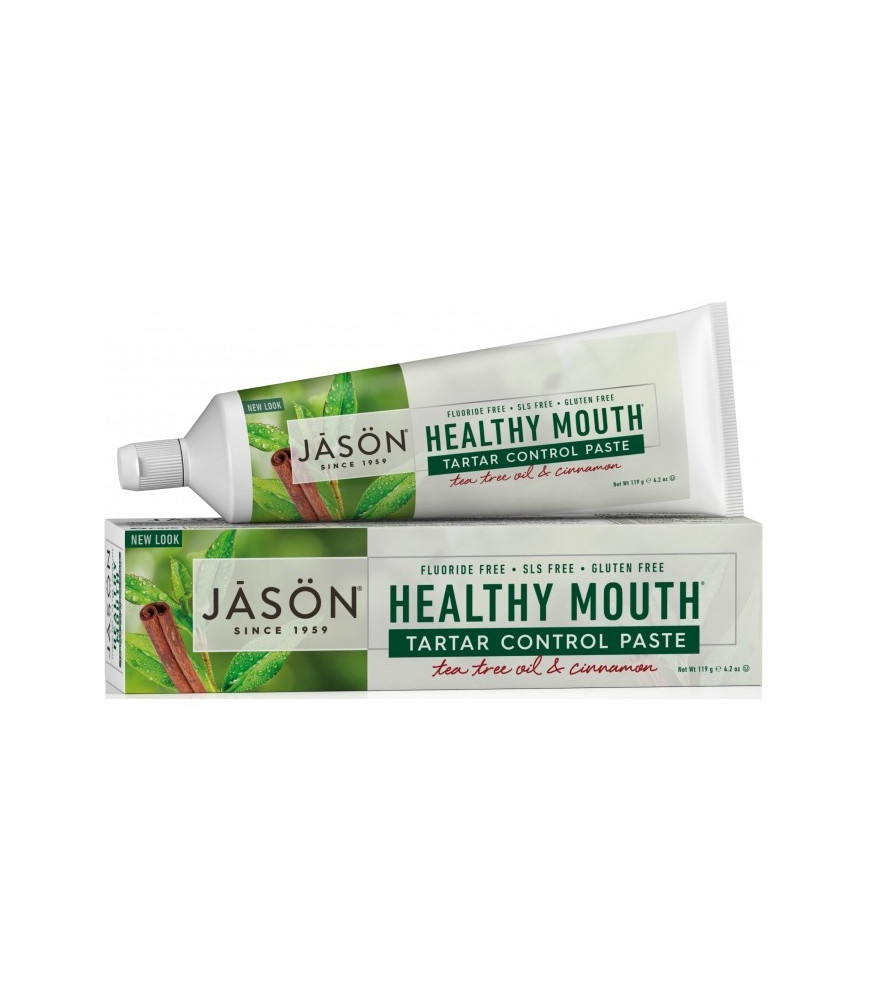 Pasta de dinti anti-placa si tartru, Healthy Mouth, pt. gingii iritate, Jason, 119 g