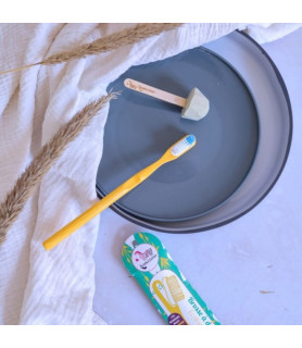 Periuta de dinti ROSU cu cap detasabil - zero waste - Lamazuna