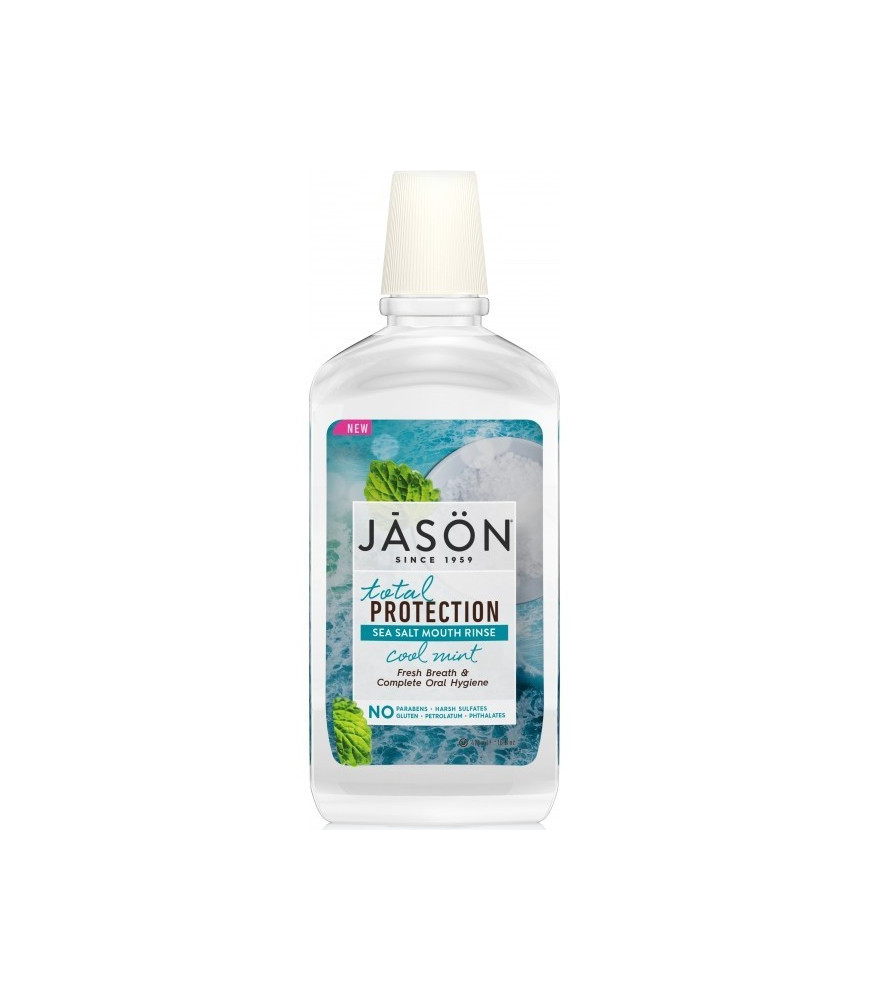 Apa clatire gura,Total Protection - respiratie proaspata, 473 ml, Jason