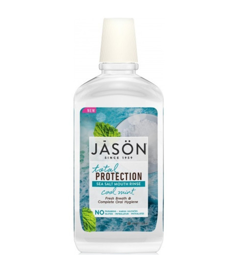 Apa clatire gura,Total Protection - respiratie proaspata, 473 ml, Jason