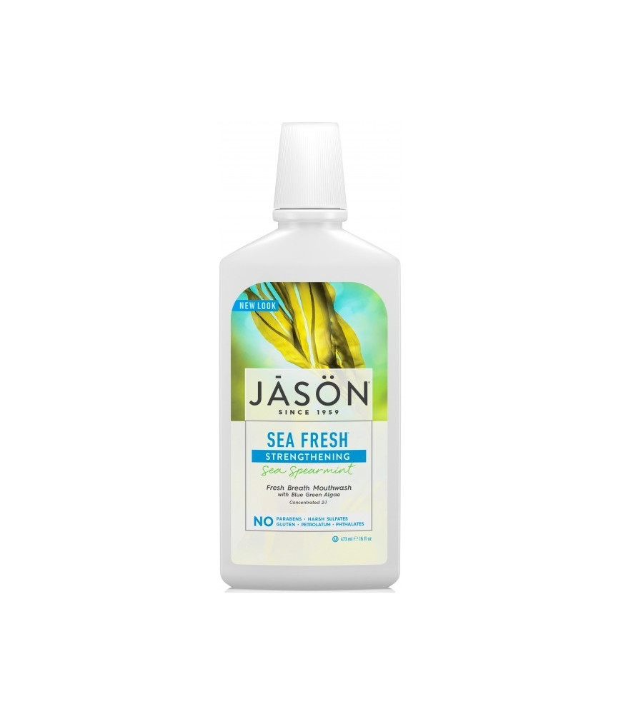 Apa de gura Sea Fresh cu sare de mare si minerale pt detoxifierea si intarirea dintilor, Jason