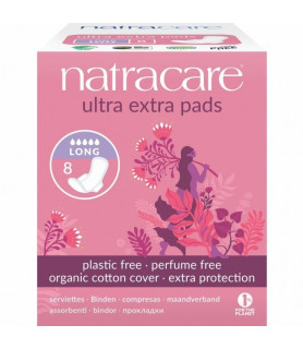 Absorbante Ultra Extra de noapte (5 picaturi) - lung, Natracare
