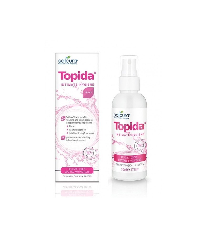 Topida - Spray tratament pt igiena intima, infectii fungice, reglare PH, Salcura, 50 ml