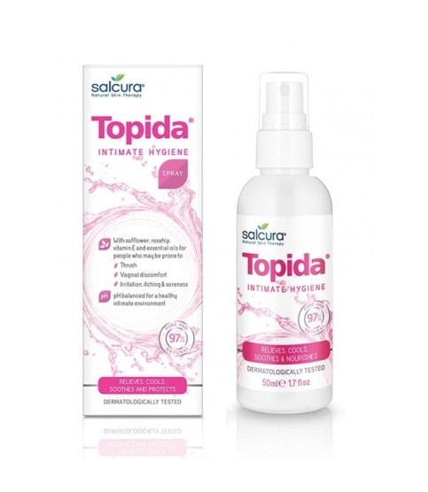 Topida - Spray tratament pt igiena intima, infectii fungice, reglare PH, Salcura, 50 ml