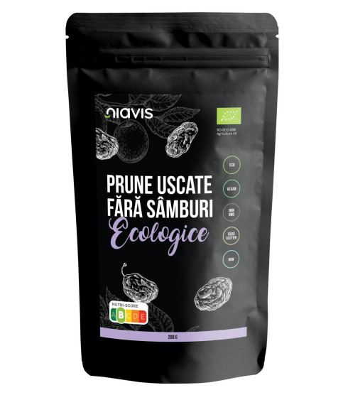 NIAVIS PRUNE USCATE FARA SAMBURI ECOLOGICE 200G