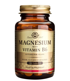 SOLGAR MAGNESIUM + B6 100 TABLETE