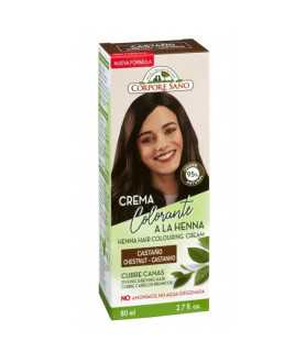 Vopsea henna crema, semipermanenta - Castaniu, Corpore Sano