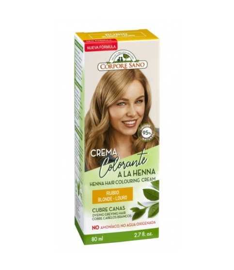 Vopsea henna crema, semipermanenta - Blond, Corpore Sano