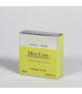 Sapun energizant cu ulei de masline pentru barbati, Olivos, 100 g