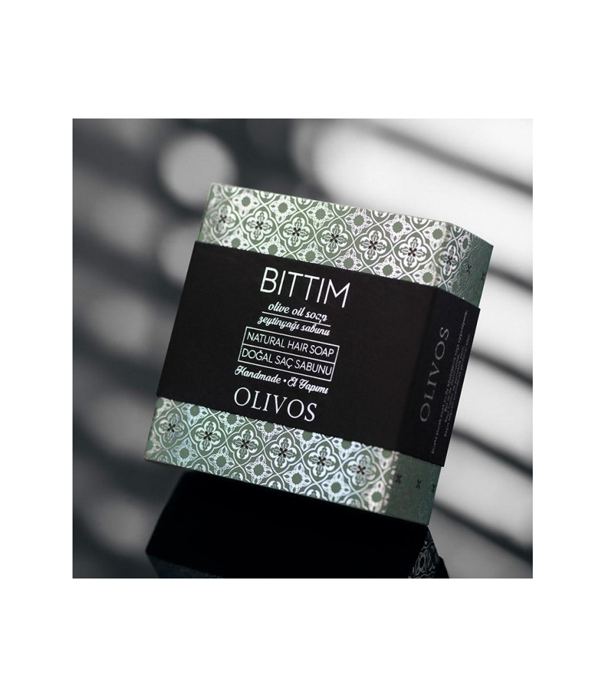 Sampon solid pt. par, Bittim, anti-cadere, anti-matreata, volum si stralucire, Olivos, 125 g