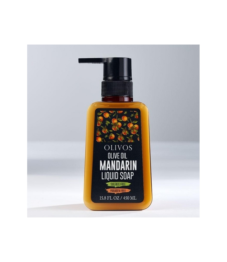 Sapun lichid cu ulei de masline si mandarina, Olivos, 450 ml