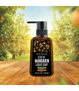 Sapun lichid cu ulei de masline si mandarina, Olivos, 450 ml