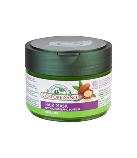 Masca bio restructuranta pentru par cu ulei de argan, Corpore Sano, 250 ml