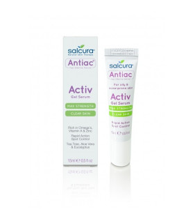 Gel tratament Antiac, acnee si pete pigmentate, pt fata si corp, Salcura, 15 ml