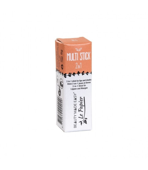 Stick 2 in 1 pentru buze si obraji, 04 Orange, Beauty Made Easy, 6 g