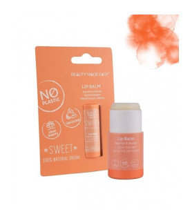 Balsam de buze zero plastic cu ceara de albine organica, Sweet, Beauty Made Easy, 5.5 g