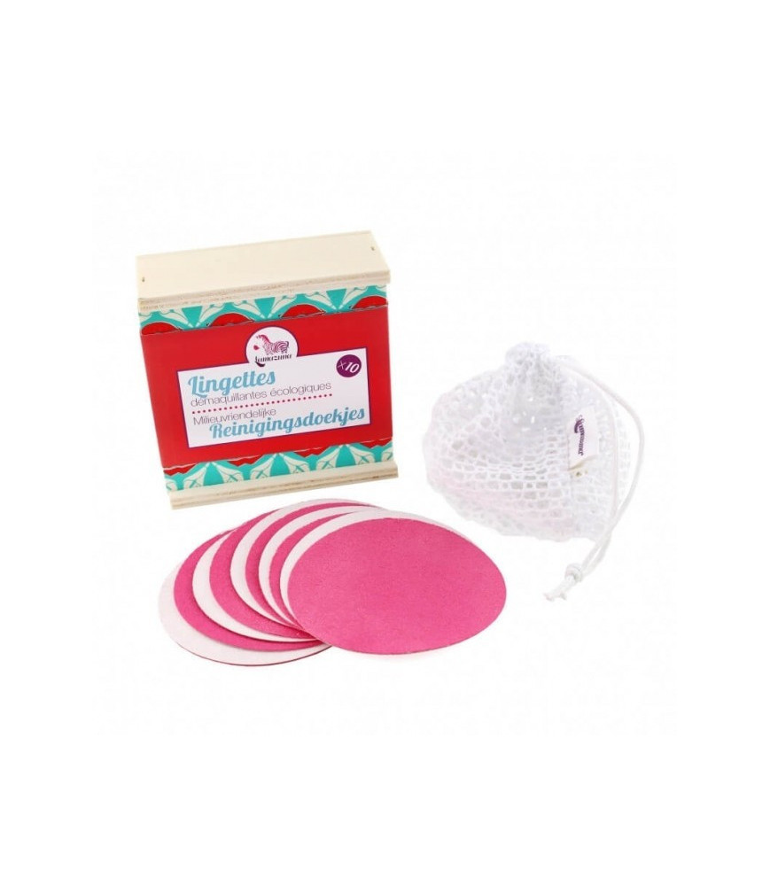 Dischete demachiante reutilizabile - zero waste, Lamazuna, set de 10 buc