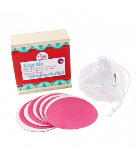 Dischete demachiante reutilizabile - zero waste, Lamazuna, set de 10 buc