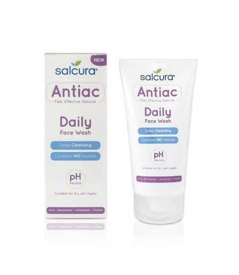 Gel de curatare Antiac pt. tenul cu acnee, cosuri, puncte albe sau negre, toate tipurile de ten, Salcura, 150 ml
