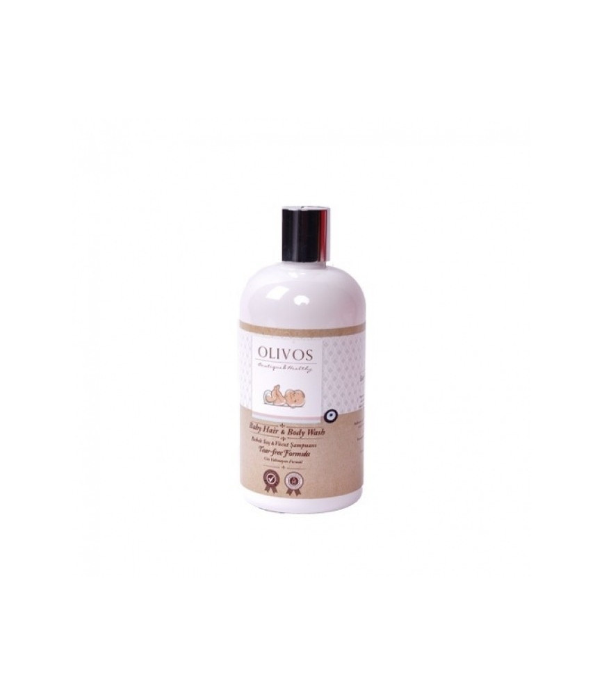 Sampon si gel de dus pentru bebelusi, fara lacrimi, Olivos, 400 ml