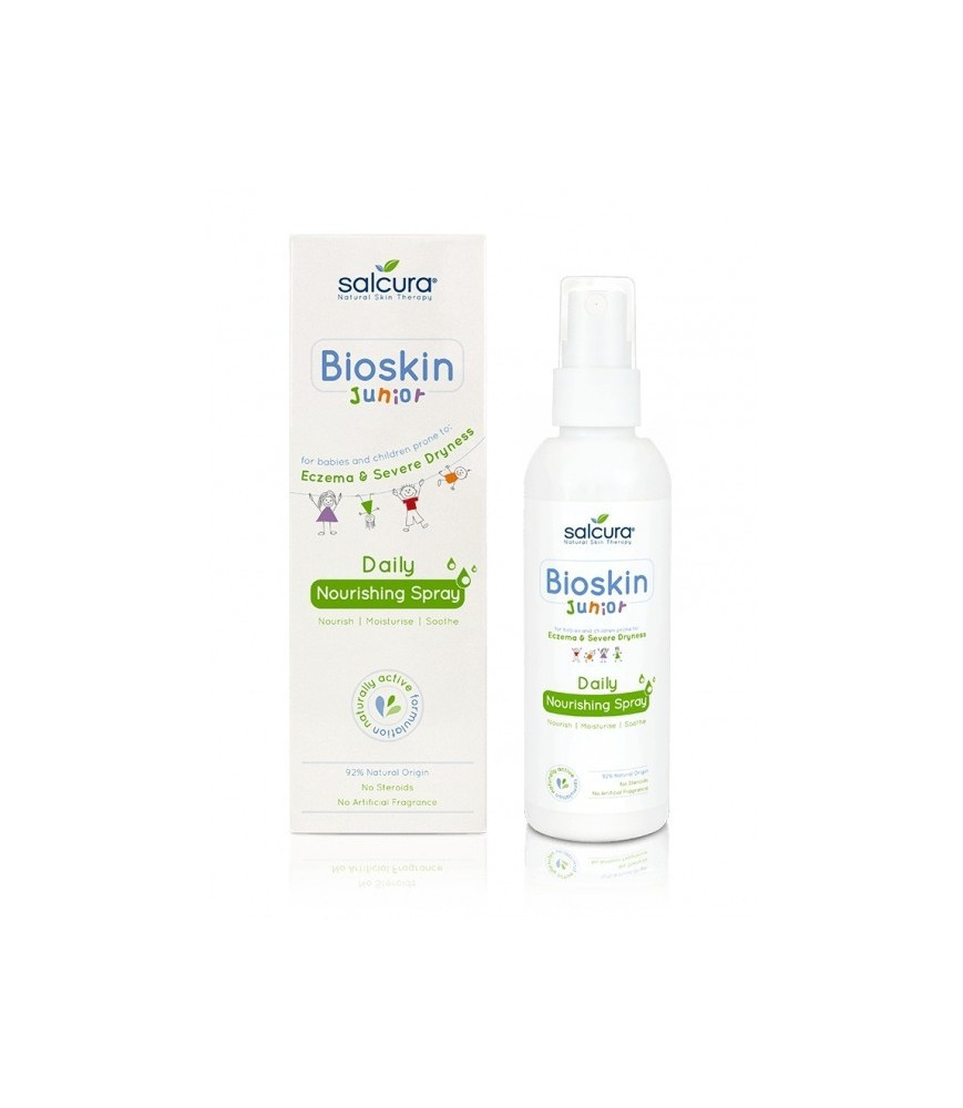 Spray nutritiv Bioskin Junior pt bebelusi si copii, piele foarte uscata cu eczeme, Salcura, 100 ml