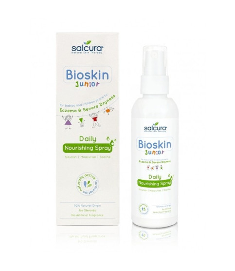 Spray nutritiv Bioskin Junior pt bebelusi si copii, piele foarte uscata cu eczeme, Salcura, 100 ml
