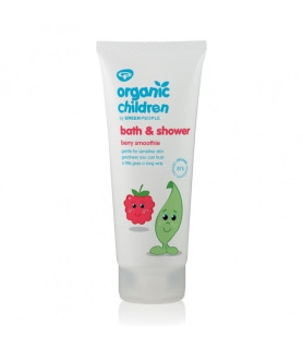 Gel de dus si spuma de baie cu fructe de padure, pt copii, Green People, 200 ml