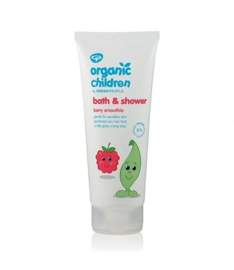 Gel de dus si spuma de baie cu fructe de padure, pt copii, Green People, 200 ml