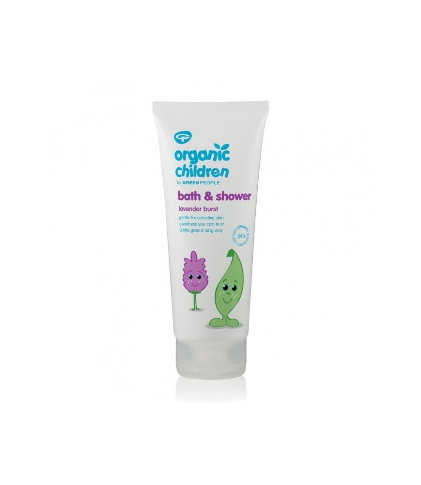 Gel de dus si spuma de baie cu lavanda, pt copii, Green People, 200 ml