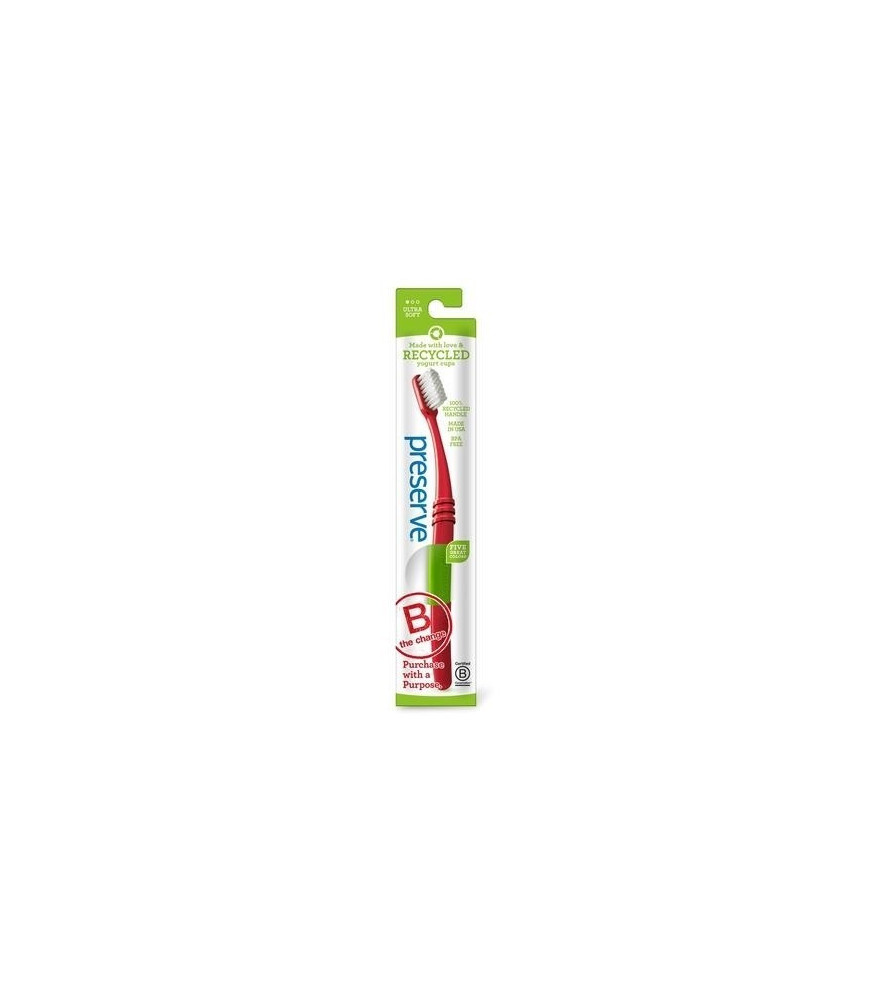 Periuta naturala de dinti, pt.8+ ani si adulti,Medium, Preserve, Galben