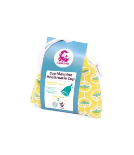 Cupa Menstruala - marime 2 - zero waste, set cupa si saculet din bumbac organic, Lamazuna