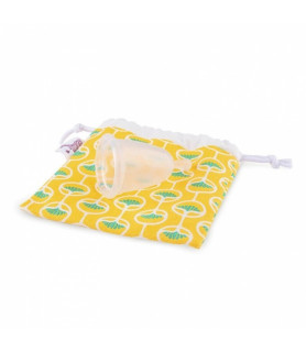 Cupa Menstruala - marime 2 - zero waste, set cupa si saculet din bumbac organic, Lamazuna