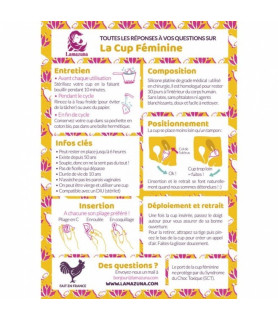 Cupa Menstruala - marime 2 - zero waste, set cupa si saculet din bumbac organic, Lamazuna