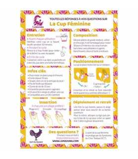 Cupa Menstruala - marime 1 - zero waste, set cupa si saculet din bumbac organic, Lamazuna
