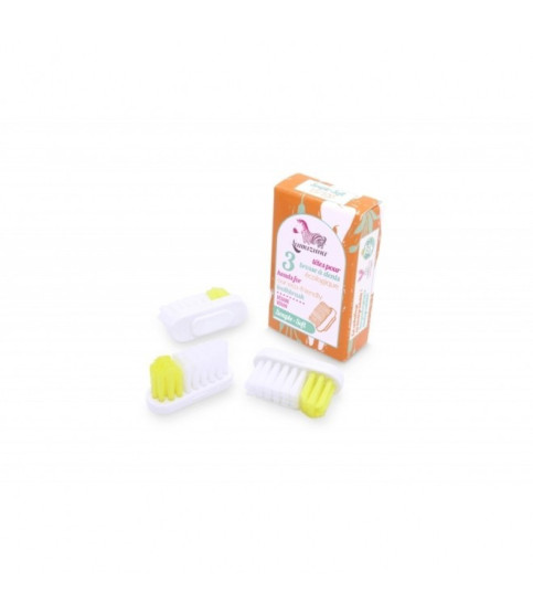 Rezerva peri SOFT pt periuta dinti - zero waste - Lamazuna, set de 3 buc